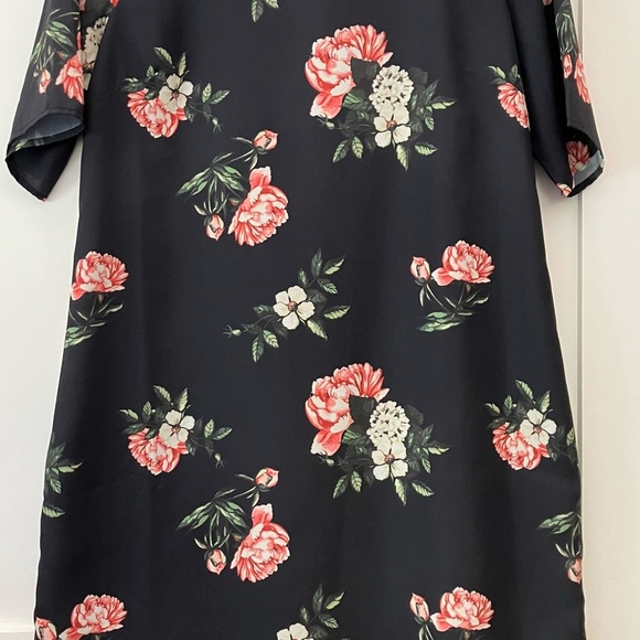 Pink Martini medium women’s Black Floral Midi Dress - Picture 1 of 16